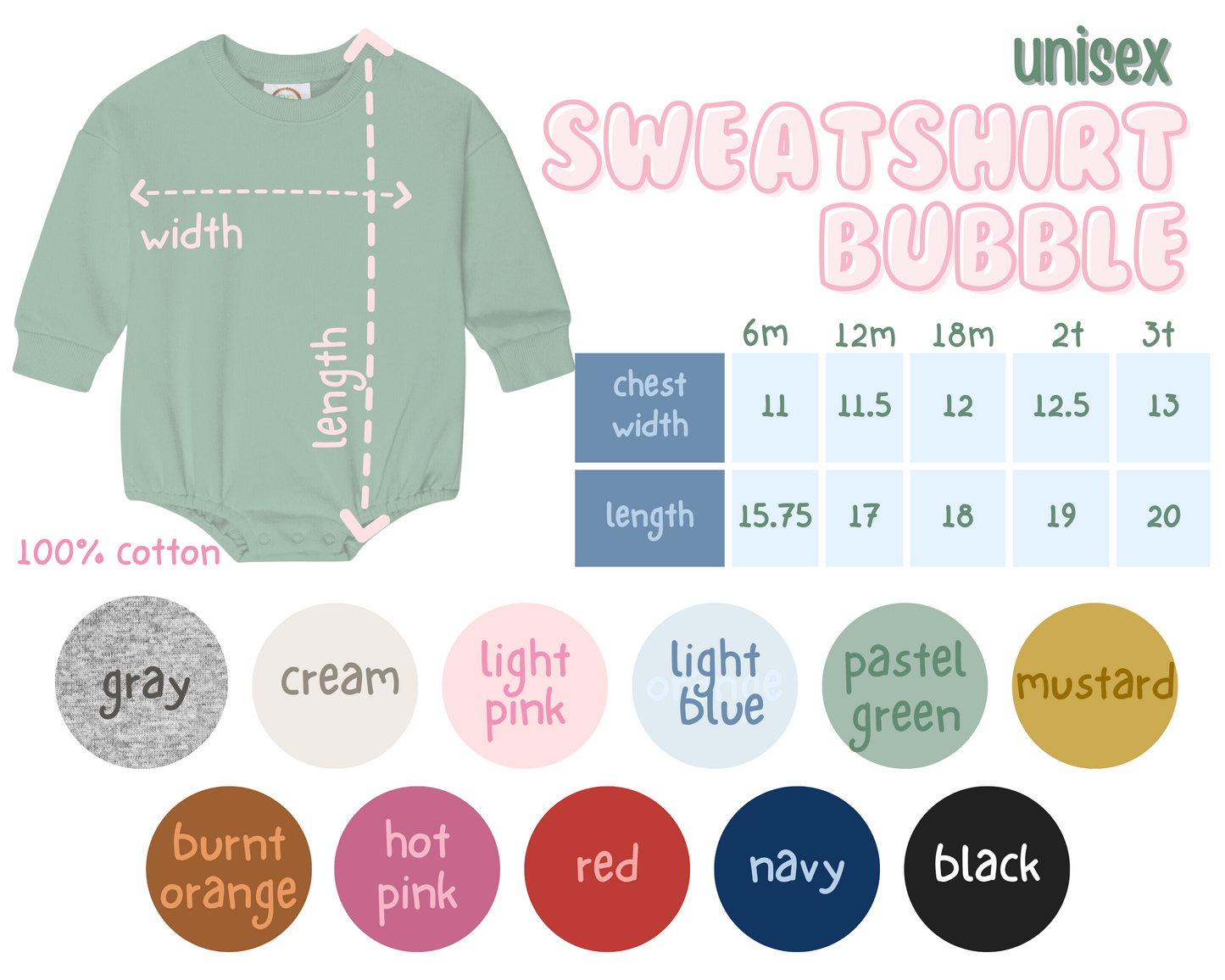 Team Logo Bubble Romper