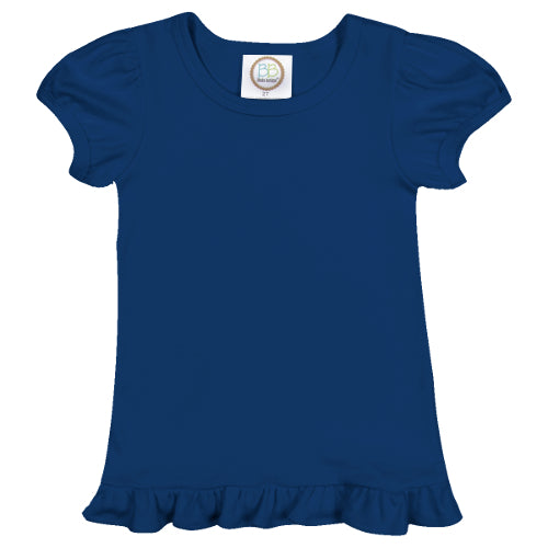 Girl's Short Sleeve Ruffle Tee