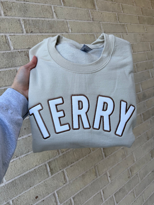 Last name sweatshirt