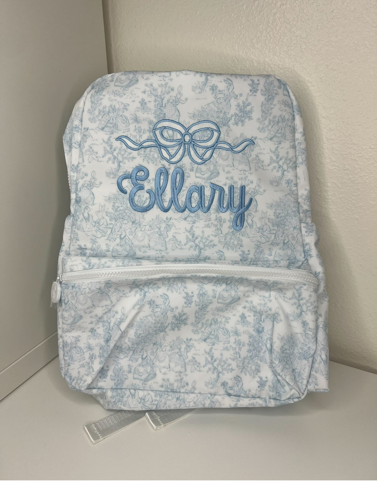 TRVL Blue Bunny Toile Backpack