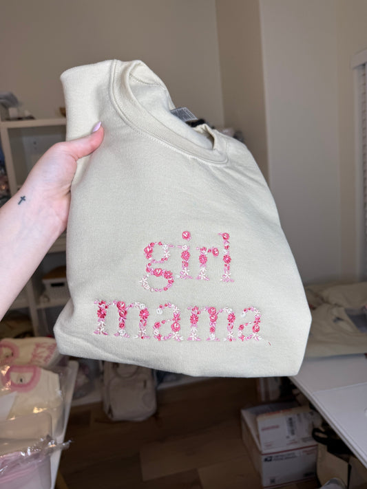 Floral Girl Mama Sweatshirt