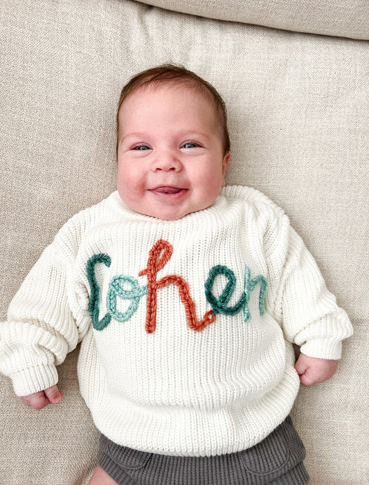 Hand Embroidered Sweater