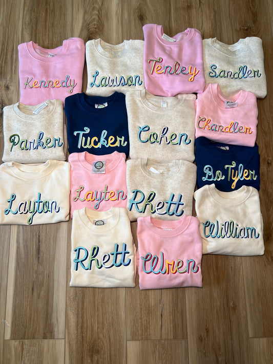 Name Sweatshirt
