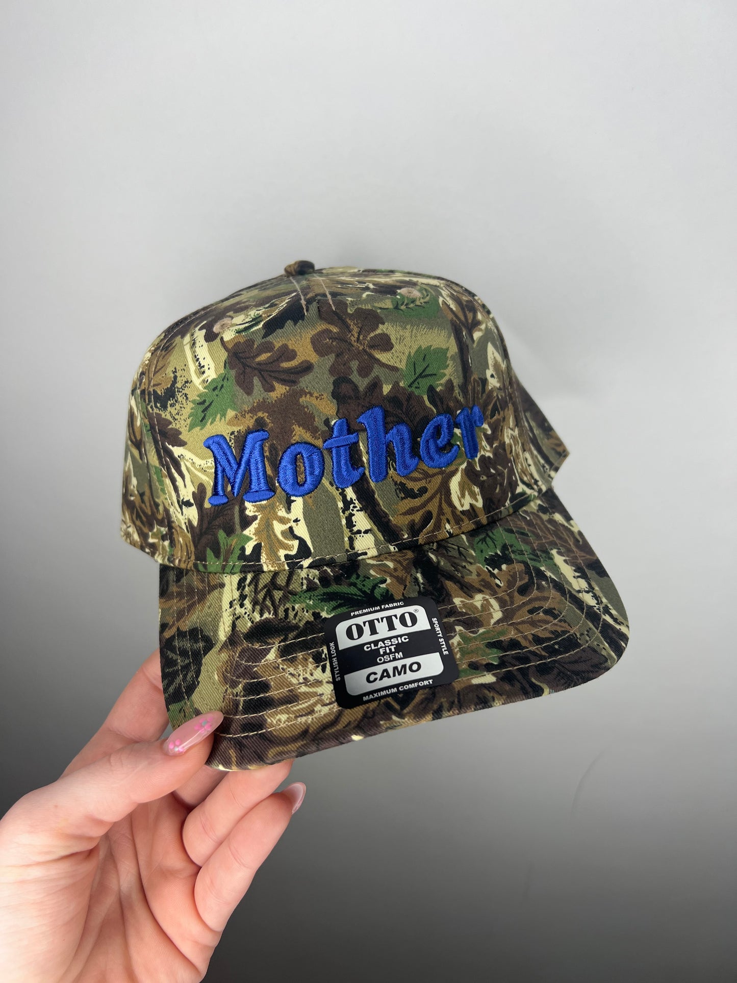 Camo Mother Hat (blue)