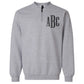 Monogrammed Short Zip Sweatshirt