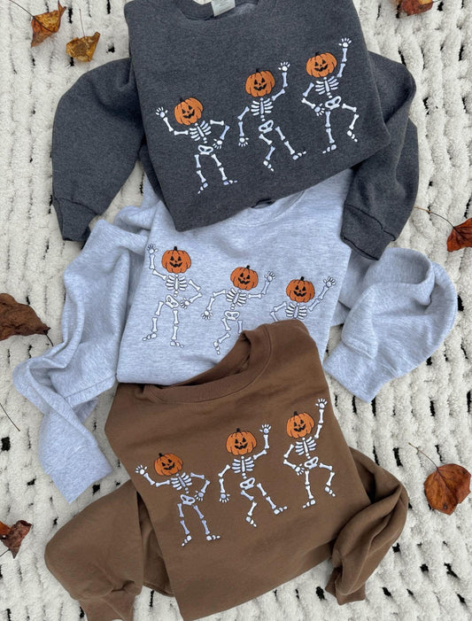 Pumpkin Skeletons Saeatshirt