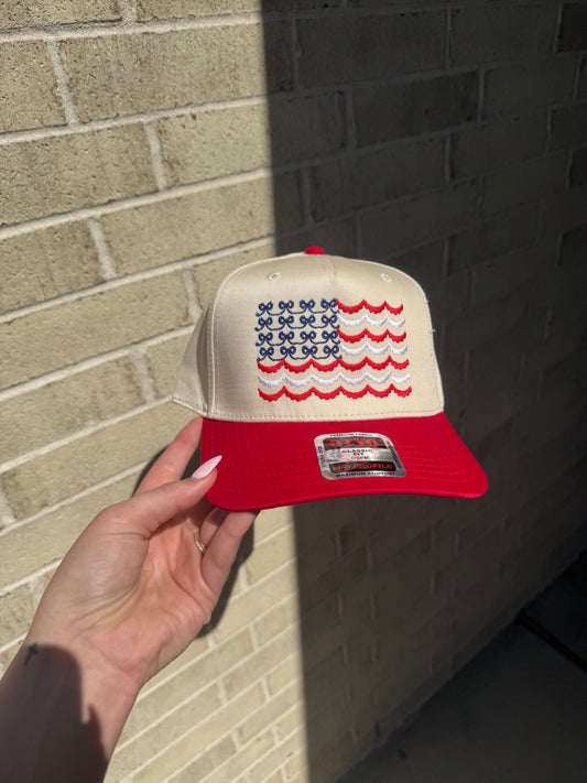 American Flag Trucker Hat