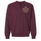 Monogrammed Short Zip Sweatshirt
