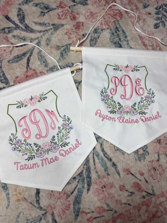 Floral Baby Banner