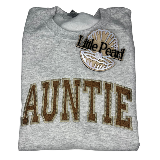 Auntie Tooled Crewneck (ash grey)