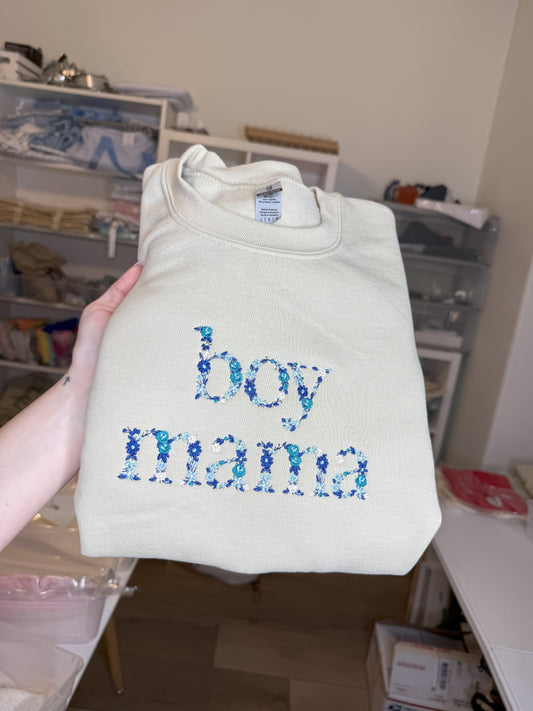 Floral Boy Mama Sweatshirt